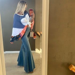 Free people float on flare jeans